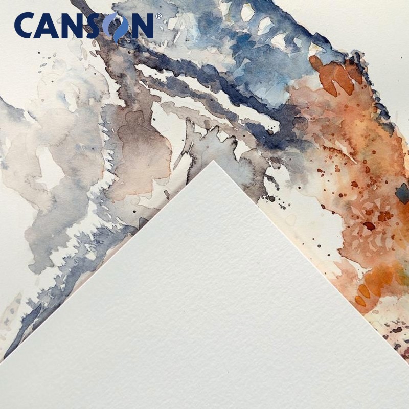 Canson XL Aquarelle - Blocco di Carta per Acquerello 20 fogli da 300 gr. a grana  fine Formato A5