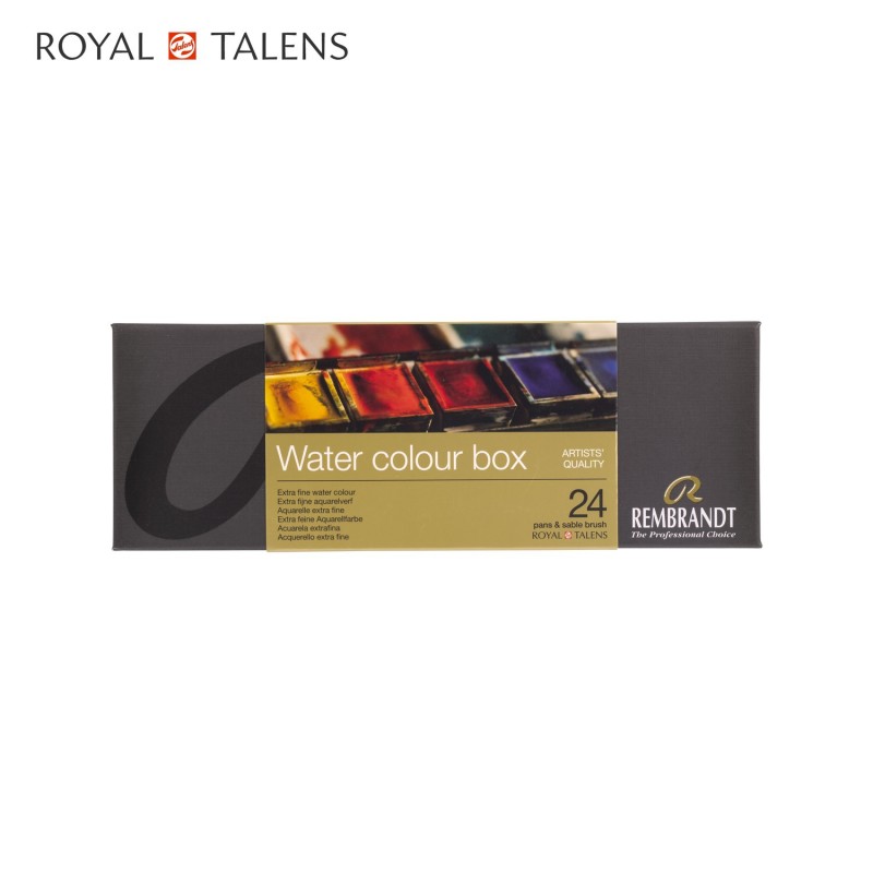 Rembrandt Acquerello Luxury Box 12 colori ½ Godet - Royal Talens