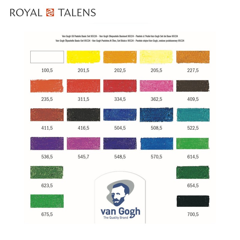 Confezione 24 Pastelli A Olio Talens , Scatola In Carto-Vertecchi Arte