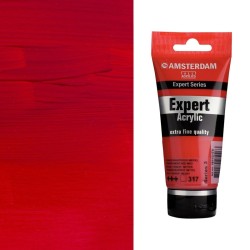 Colori Acrilici Talens Amsterdam Expert - Rosso trasparente medio (317) tubo da 75 ml