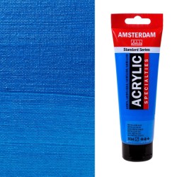 Colori Acrilici Talens "Amsterdam" Blu Metallizzato (834) tubo da 120 ml