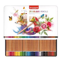 Bruynzeel Expression - Set da 36 matite colorate in scatola di metallo