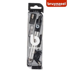 Bruynzeel - Compasso in acciaio completo di accessori