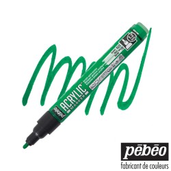 Pébéo Acrylic Marker - Pennarello Acrilico Verde - Punta Tonda da 1,2 mm