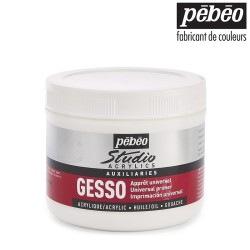 Pébéo Studio Acrylics - Gesso acrilico bianco universale in conf. da 500 ml.