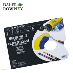 Daler Rowney Tear Off Palette - Tavolozza in carta usa e getta - 40 fogli da 90 gr. in formato A4