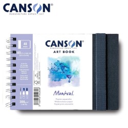 Canson Montval Art Book - Blocco A5 di carta per acquerello - 24 fogli a grana fine da 300 gr.