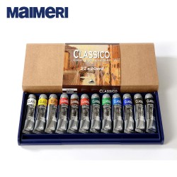 Maimeri - Confezione con 12 tubi da 20 ml di Colori a olio serie Classico