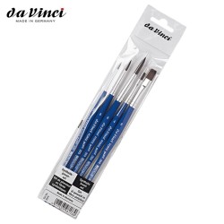 Da Vinci - Set 3504 con 5 pennelli in pelo sintetico serie Forte Basic